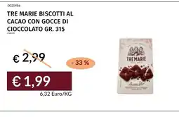 Prezzemolo e Vitale TRE MARIE BISCOTTI AL CACAO CON GOCCE DI CIOCCOLATO offerta
