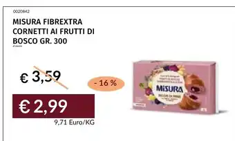 Prezzemolo e Vitale MISURA CORNETTI AI FRUTTI DI BOSCO offerta