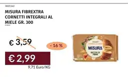 Prezzemolo e Vitale MISURA FIBREXTRA CORNETTI INTEGRALI AL MIELE offerta