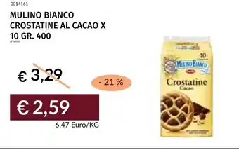 Prezzemolo e Vitale MULINO BIANCO CROSTATINE AL CACAO offerta