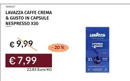Prezzemolo e Vitale LAVAZZA CAFFE CREMA & GUSTO IN CAPSULE offerta