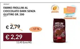 Prezzemolo e Vitale FARMO FROLLINI AL CIOCCOLATO DARK SENZA GLUTINE offerta
