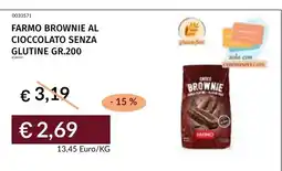 Prezzemolo e Vitale FARMO BROWNIE AL CIOCCOLATO SENZA GLUTINE offerta