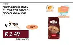 Prezzemolo e Vitale FARMO MUFFIN SENZA GLUTINE CON GOCCE DI CIOCCOLATO offerta