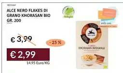 Prezzemolo e Vitale ALCE NERO FLAKES DI GRANO KHORASAN BIO offerta