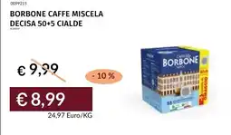 Prezzemolo e Vitale BORBONE CAFFE MISCELA DECISA 50+5 CIALDE offerta