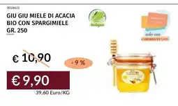 Prezzemolo e Vitale GIU GIU MIELE DI ACACIA BIO CON SPARGIMIELE offerta