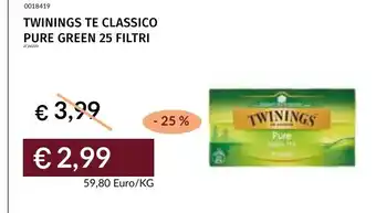 Prezzemolo e Vitale TWININGS TE CLASSICO PURE GREEN offerta