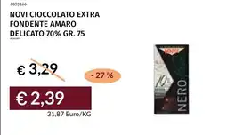 Prezzemolo e Vitale NOVI CIoccolato Extra Fondente Amaro Delicato 70% offerta