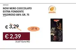 Prezzemolo e Vitale NOVI NERO CIOCCOLATO EXTRA FONDENTE VIGOROSO offerta