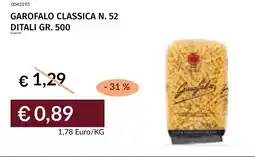 Prezzemolo e Vitale GAROFALO CLASSICA N. 52 DITALI offerta