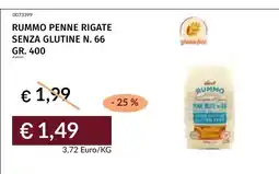 Prezzemolo e Vitale RUMMO PENNE RIGATE SENZA GLUTINE N. 66 offerta