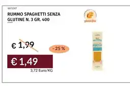 Prezzemolo e Vitale RUMMO SPAGHETTI SENZA GLUTINE N. 3 offerta