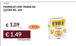 Prezzemolo e Vitale PARMALAT CHEF Panna Da Cucina offerta