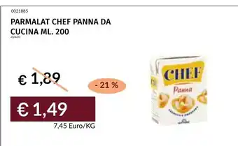 Prezzemolo e Vitale PARMALAT CHEF Panna Da Cucina offerta