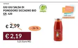 Prezzemolo e Vitale GIU GIU SALSA DI POMODORO SICCAGNO BIO offerta