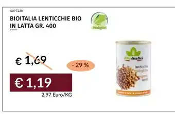 Prezzemolo e Vitale BIOITALIA LENTICCHIE BIO offerta