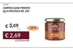 Prezzemolo e Vitale CAMPISI SUGO PRONTO ALLA RICCIOLA offerta
