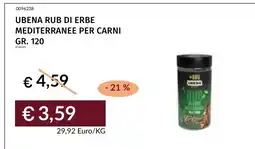 Prezzemolo e Vitale UBENA RUB DI ERBE MEDITERRANEE PER CARNI offerta
