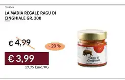 Prezzemolo e Vitale LA MADIA REGALE RAGU DI CINGHIALE offerta