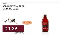 Prezzemolo e Vitale AGROMONTE SALSA DI CILIEGINO offerta