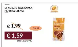 Prezzemolo e Vitale DI NUNZIO FAVE SNACK PAPRIKA offerta