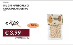 Prezzemolo e Vitale GIU GIU MANDORLA DI AVOLA PELATE offerta
