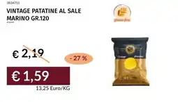 Prezzemolo e Vitale VINTAGE PATATINE AL SALE MARINO offerta