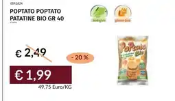 Prezzemolo e Vitale POPTATO PATATINE BIO offerta
