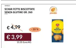 Prezzemolo e Vitale SCHAR FETTE BISCOTTATE SENZA GLUTINE offerta