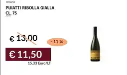 Prezzemolo e Vitale PUIATTI RIBOLLA GIALLA offerta