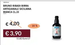 Prezzemolo e Vitale BRUNO RIBADI BIRRA ARTIGIANALE SICILIANA BIANCA offerta