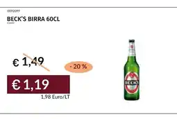 Prezzemolo e Vitale BECK'S BIRRA offerta
