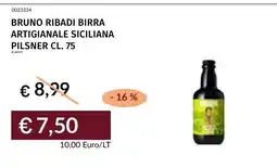 Prezzemolo e Vitale BRUNO RIBADI BIRRA ARTIGIANALE SICILIANA PILSNER offerta