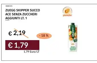 Prezzemolo e Vitale ZUEGG SKIPPER SUCCO ACE SENZA ZUCCHERI offerta
