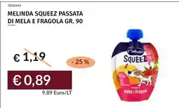 Prezzemolo e Vitale Melinda Squeeze Passata di Mela e Fragola offerta