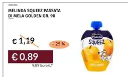 Prezzemolo e Vitale Melinda Squeeze Passata di Mela Golden offerta