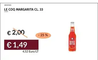 Prezzemolo e Vitale LE COQ MARGARITA offerta