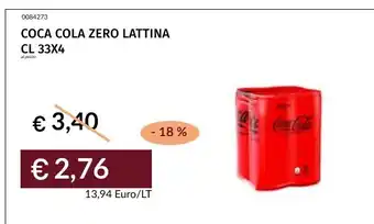 Prezzemolo e Vitale Coca Cola Zero Lattina offerta