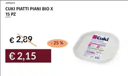 Prezzemolo e Vitale Cuki Piatti Piani Bio X offerta