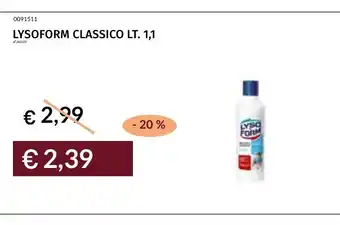 Prezzemolo e Vitale LYSOFORM CLASSICO offerta
