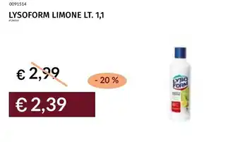 Prezzemolo e Vitale LYSOFORM LIMONE offerta