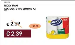 Prezzemolo e Vitale NICKY MAXI ASCIUGATUTTO LIMONE offerta