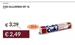 Prezzemolo e Vitale Cuki ALLUMINIO MT 16 offerta