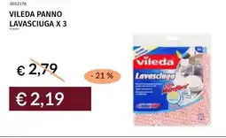 Prezzemolo e Vitale VILEDA Panno Lavasciuga offerta