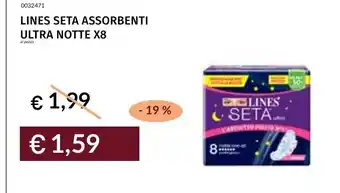 Prezzemolo e Vitale LINES SETA ASSORBENTI ULTRA NOTTE offerta