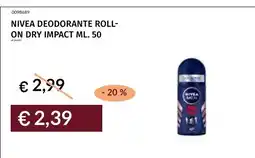 Prezzemolo e Vitale NIVEA DEODORANTE ROLL-ON DRY IMPACT offerta