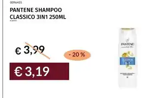 Prezzemolo e Vitale PANTENE SHAMPOO CLASSICO 3IN1 offerta