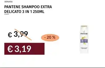 Prezzemolo e Vitale PANTENE SHAMPOO EXTRA DELICATO 3 IN 1 offerta