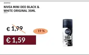 Prezzemolo e Vitale NIVEA MINI DEO BLACK & WHITE ORIGINAL offerta